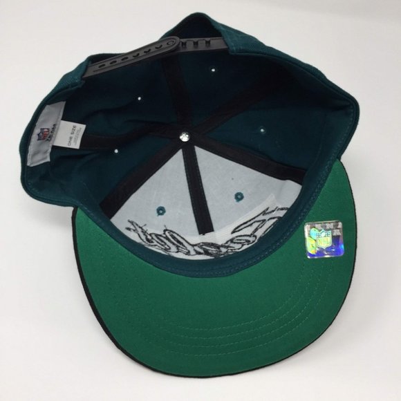 Philadelphia Eagles Snapback Hat Retro Script Logo - Picture 5 of 6